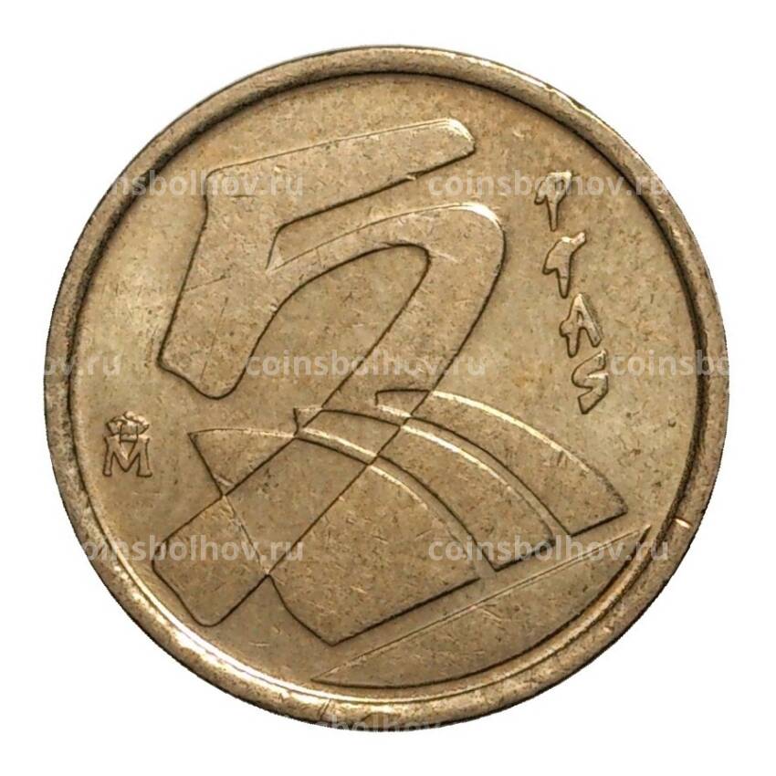 Монета 5 песет 1998 года (вид 2)