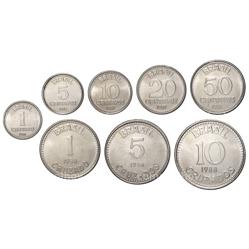 Набор монет - Бразилия