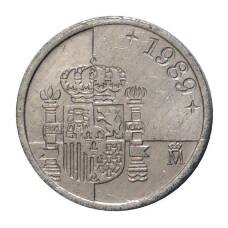 Монета 1 песета 1989 года Испания (аверс)