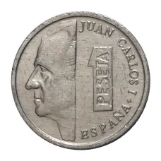 Монета 1 песета 1992 года (реверс)