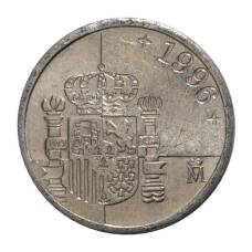 Монета 1 песета 1996 года (аверс)