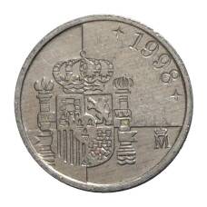 Монета 1 песета 1998 года Испания (аверс)