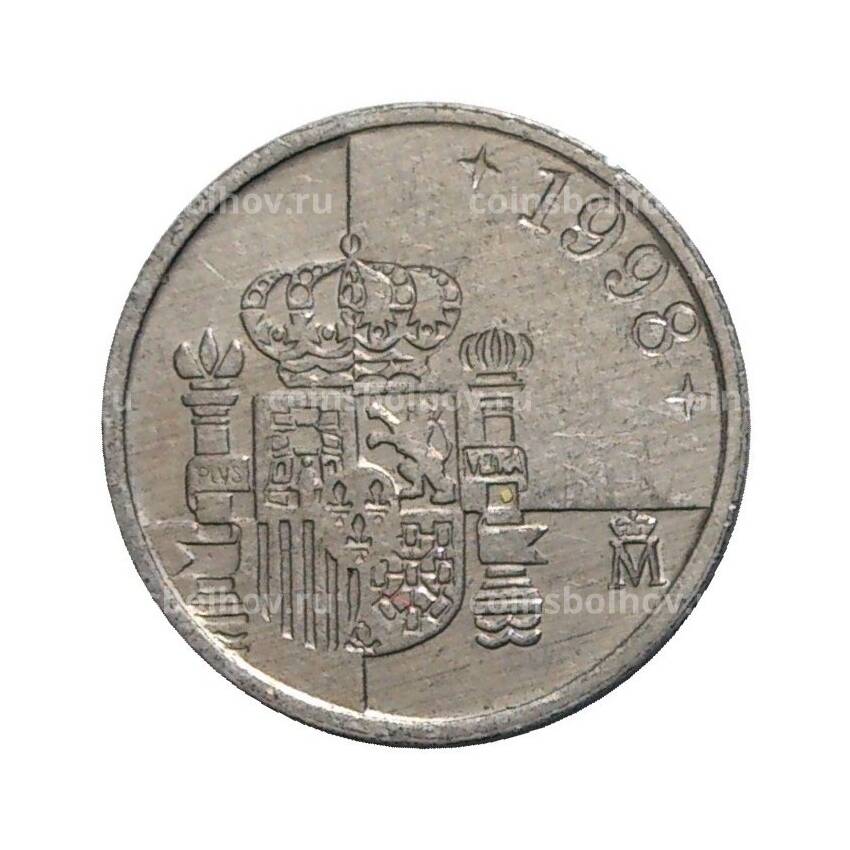 Монета 1 песета 1998 года Испания