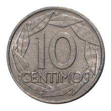 Монета 10 сентимо 1959 года Испания (реверс)