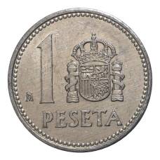 Монета 1 песета 1983 года (реверс)
