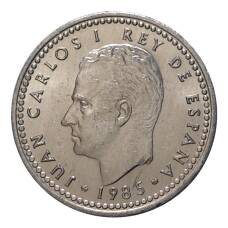 Монета 1 песета 1985 года (аверс)