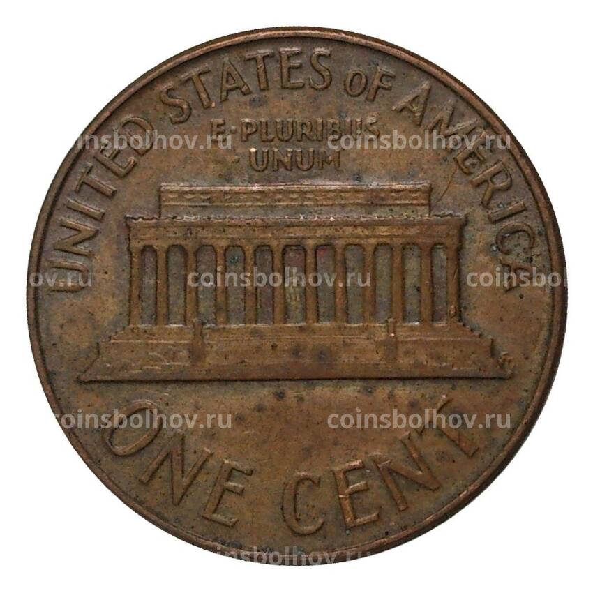 Монета 1 цент 1964 года D (вид 2)