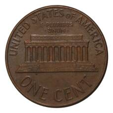 Монета 1 цент 1967 года (реверс)