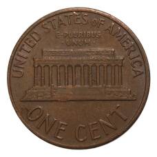 Монета 1 цент 1968 года D (реверс)