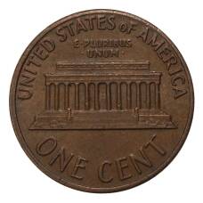 Монета 1 цент 1969 года (реверс)