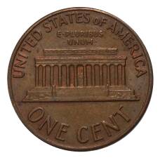 Монета 1 цент 1969 года D (реверс)