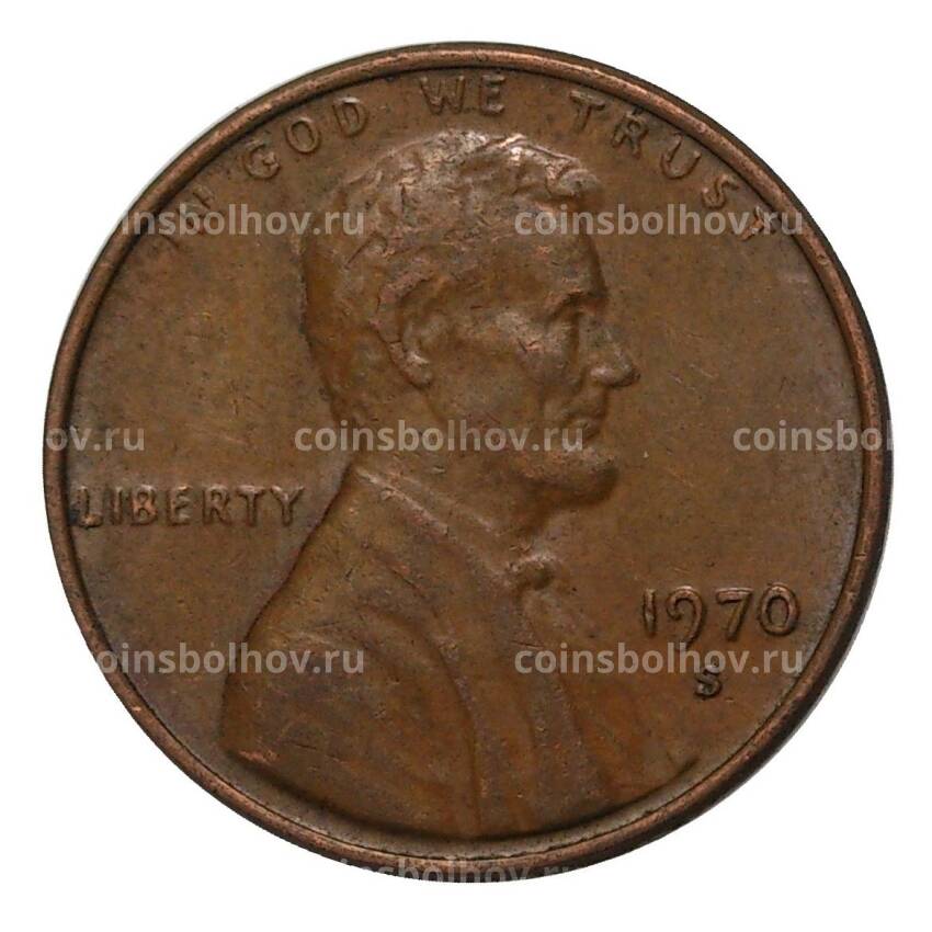 Монета 1 цент 1970 года S