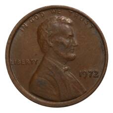 Монета 1 цент 1972 года (аверс)