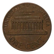 Монета 1 цент 1973 года (реверс)