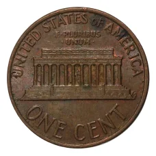 Монета 1 цент 1975 года (реверс)