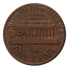 Монета 1 цент 1975 года D (реверс)