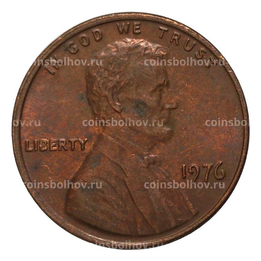 Монета 1 цент 1976 года
