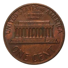 Монета 1 цент 1976 года (реверс)