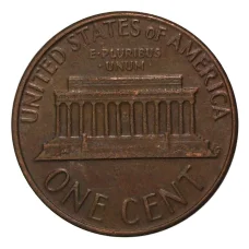 Монета 1 цент 1976 года D (реверс)