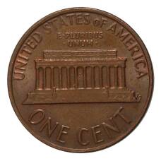 Монета 1 цент 1977 года (реверс)