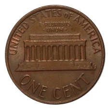 Монета 1 цент 1977 года (реверс)