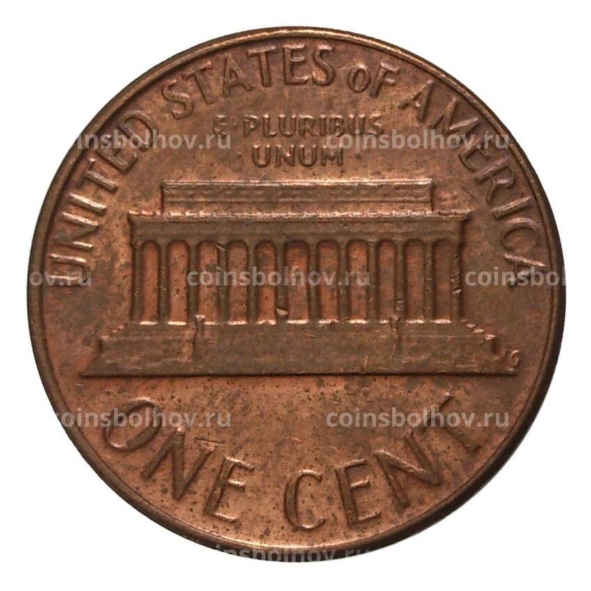 Монета 1 цент 1977 года D (вид 2)