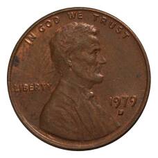 Монета 1 цент 1979 года D (аверс)