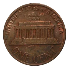 Монета 1 цент 1980 года (реверс)