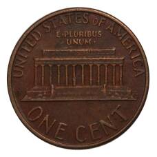 Монета 1 цент 1980 года D (реверс)