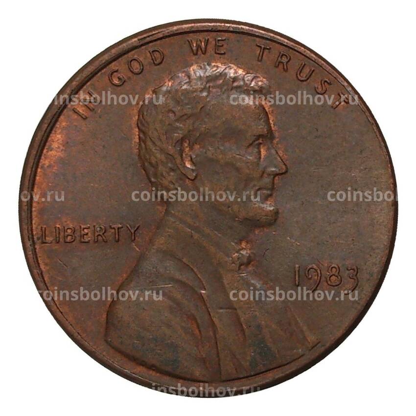 Монета 1 цент 1983 года