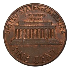 Монета 1 цент 1983 года (реверс)