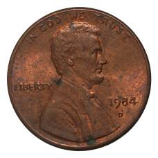 Монета 1 цент 1984 года D (аверс)