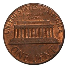 Монета 1 цент 1984 года D (реверс)