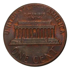 Монета 1 цент 1985 года (реверс)