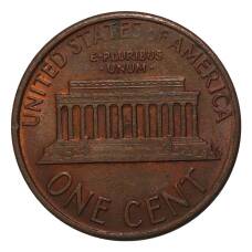 Монета 1 цент 1987 года D (реверс)