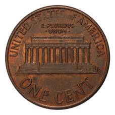 Монета 1 цент 1989 года D (реверс)