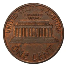 Монета 1 цент 1989 года D (реверс)