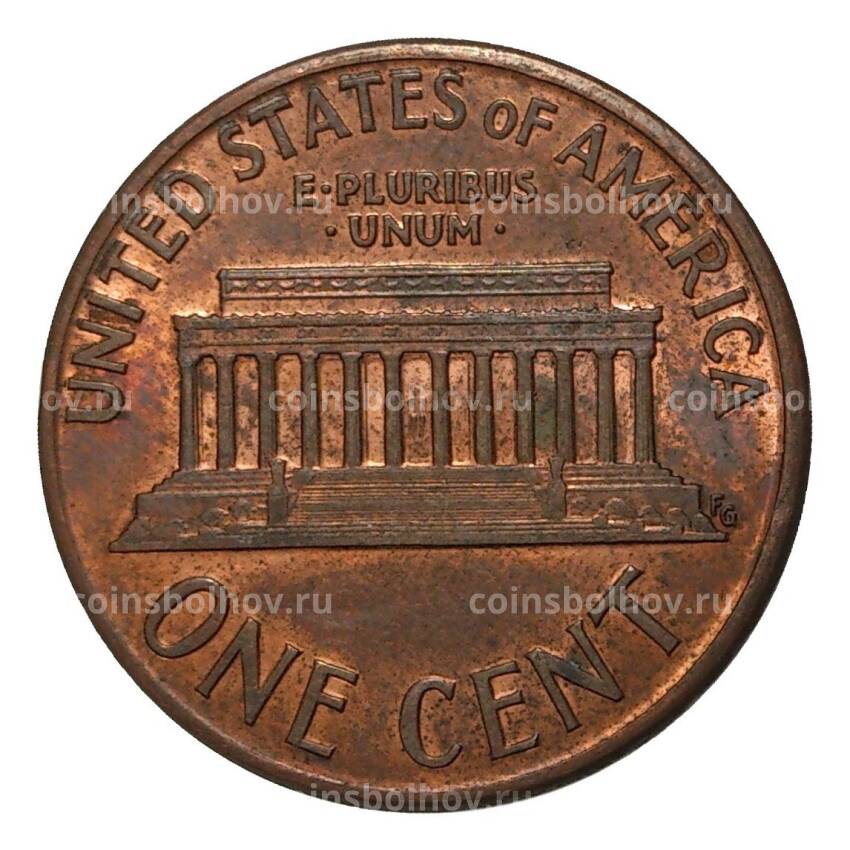 Монета 1 цент 1990 года (вид 2)