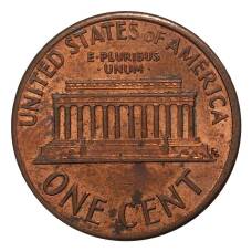 Монета 1 цент 1991 года (реверс)