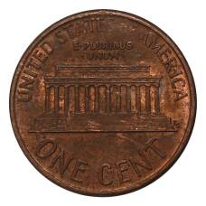 Монета 1 цент 1991 года D (реверс)