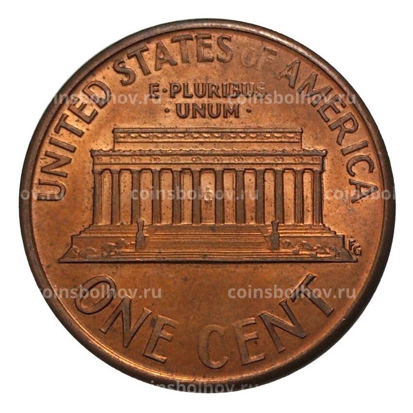 Монета 1 цент 1992 года D (вид 2)