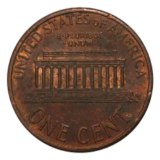 Монета 1 цент 1993 года (реверс)