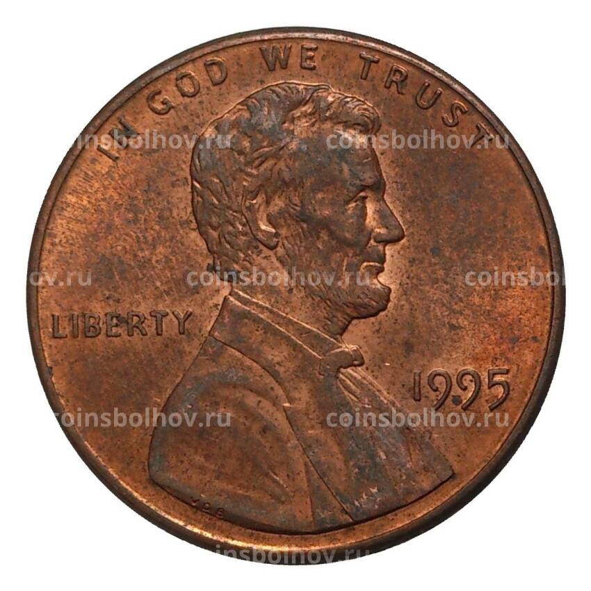 Монета 1 цент 1995 года