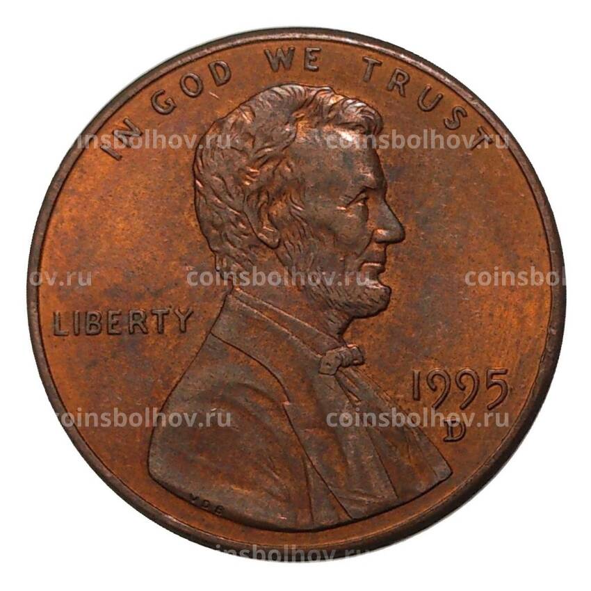 Монета 1 цент 1995 года D