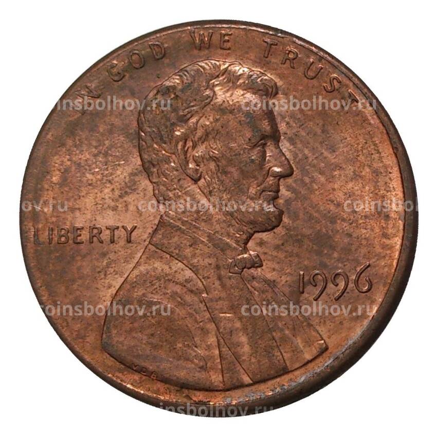 Монета 1 цент 1996 года