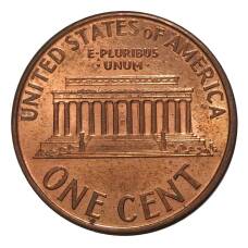 Монета 1 цент 1996 года D (реверс)