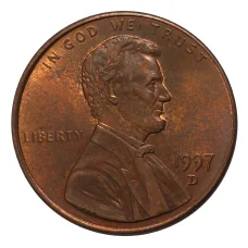 Монета 1 цент 1997 года D (аверс)