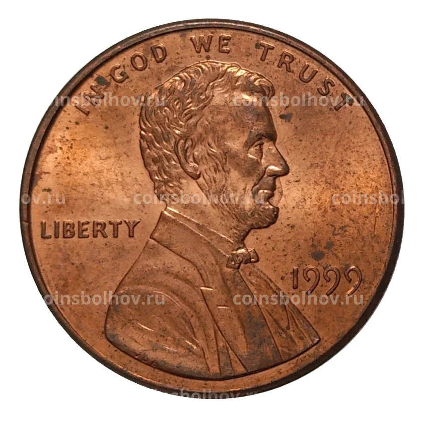 Монета 1 цент 1999 года