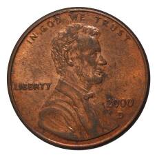 Монета 1 цент 2000 года D (аверс)
