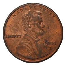 Монета 1 цент 2000 года D (аверс)